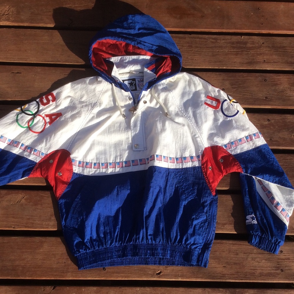 Vintage olympics starter pullover jacket STARTER